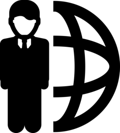 Global Management Icon Svg Vector, Free Vectors File